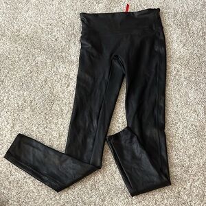 Spanx Brand Faux leather leggings size Small